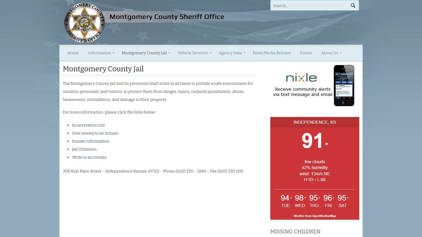 Montgomery County Jail | Montgomery County Sheriff's Office Website